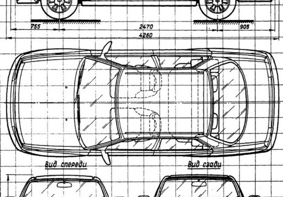 Daihatsu Applause (Даихатсу Апплейс) - чертежи (рисунки) автомобиля